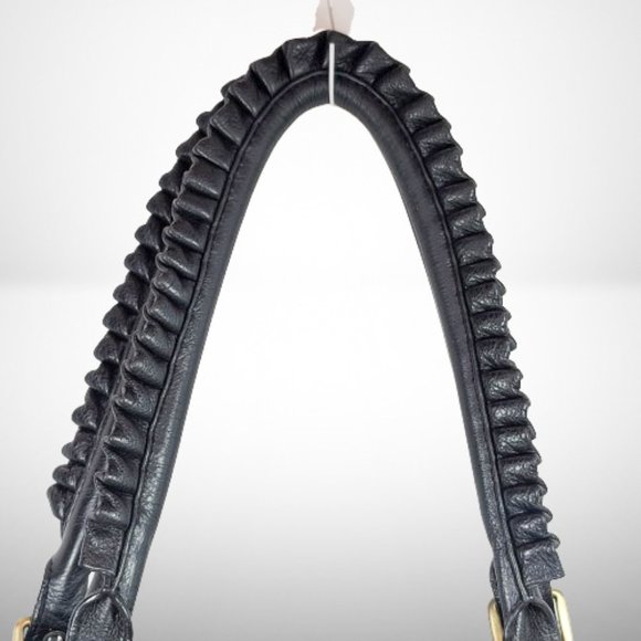 Stunning Dolce & Gabbana Ms Curly Black Leather Large Hobo Handbag - Picture 12 of 16